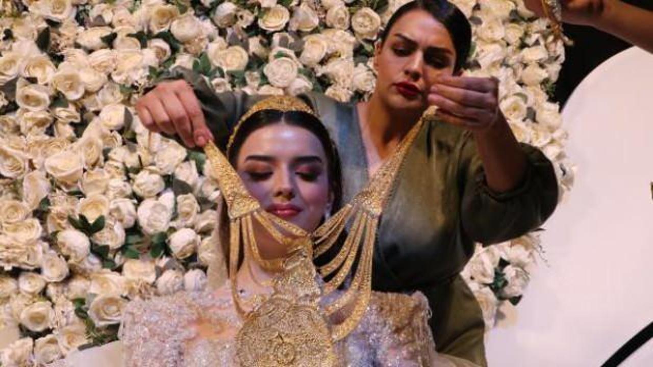 Aşiret düğününde geline 7 kilo altın takıldı