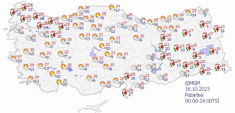 Meteoroloji uyardı: Sağanak geliyor!