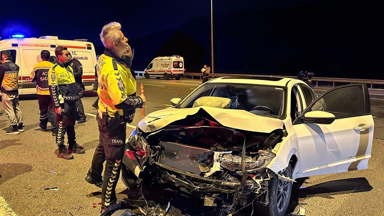 Kuzey Marmara Otoyolu'nda 3 araç birbirine girdi: 2 ağır, 9 yaralı