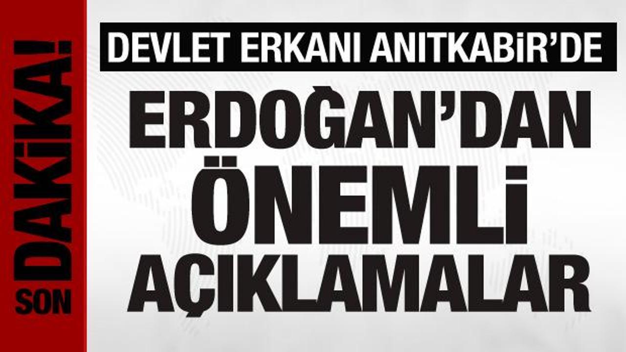 Devlet erkanı Anıtkabir’de