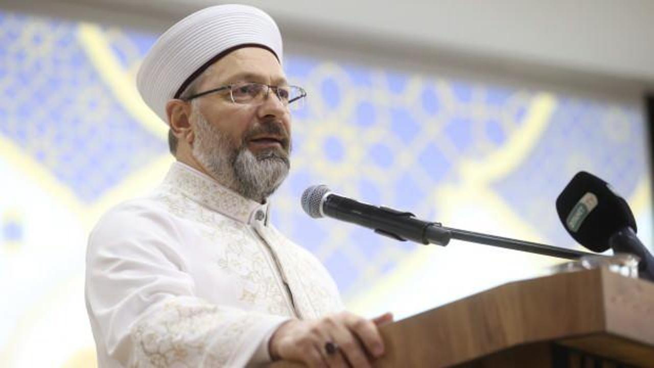Diyanet İşleri Başkanı Erbaş’tan Filistin’e destek açıklaması