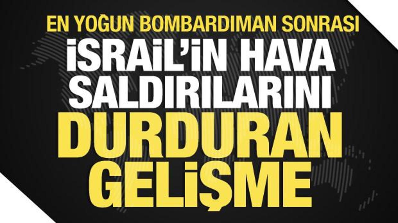 Gazze’de İsrail saldırılarını durduran gelişme! En şiddetli saldırı sonrası sessiszlik