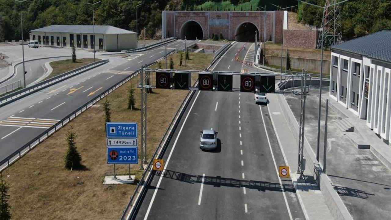 Yeni Zigana Tüneli’ni açıldığı günden bu yana 1 milyonun üzerinde araç kullandı