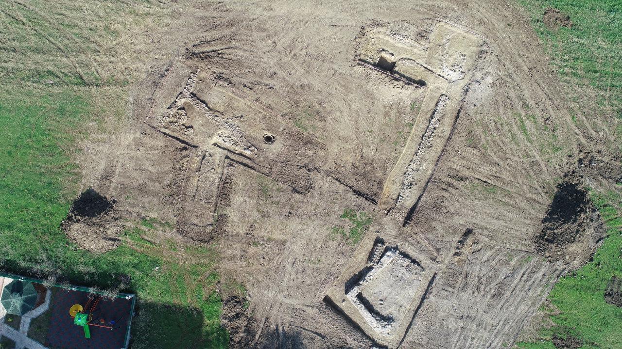 İnşaat kazısında Roma döneminden kalan yerleşke bulundu