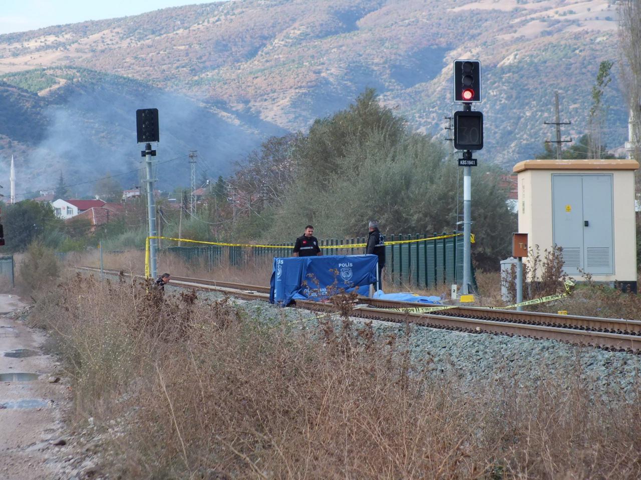 Tokat'ta trenin çarptığı kişi hayatını kaybetti