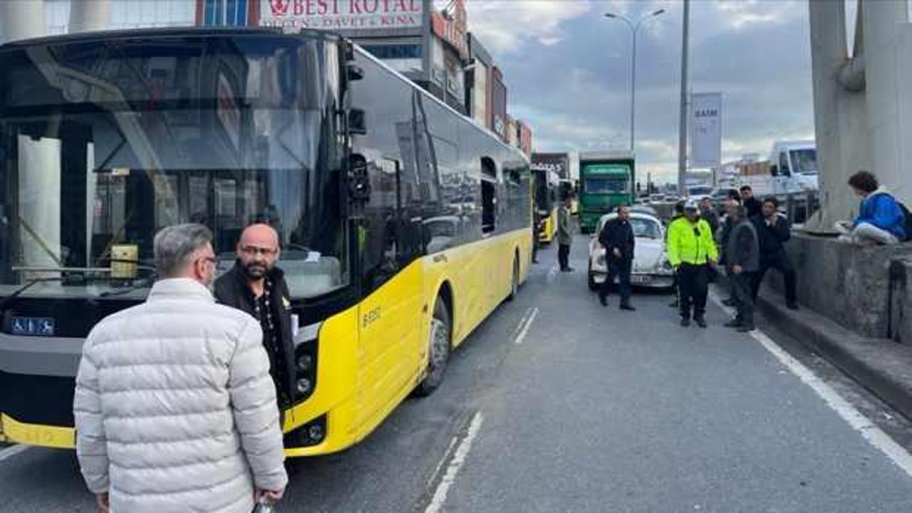 Avcılar’da İETT otobüsünün karıştığı zincirleme kazada 2 kişi yaralandı