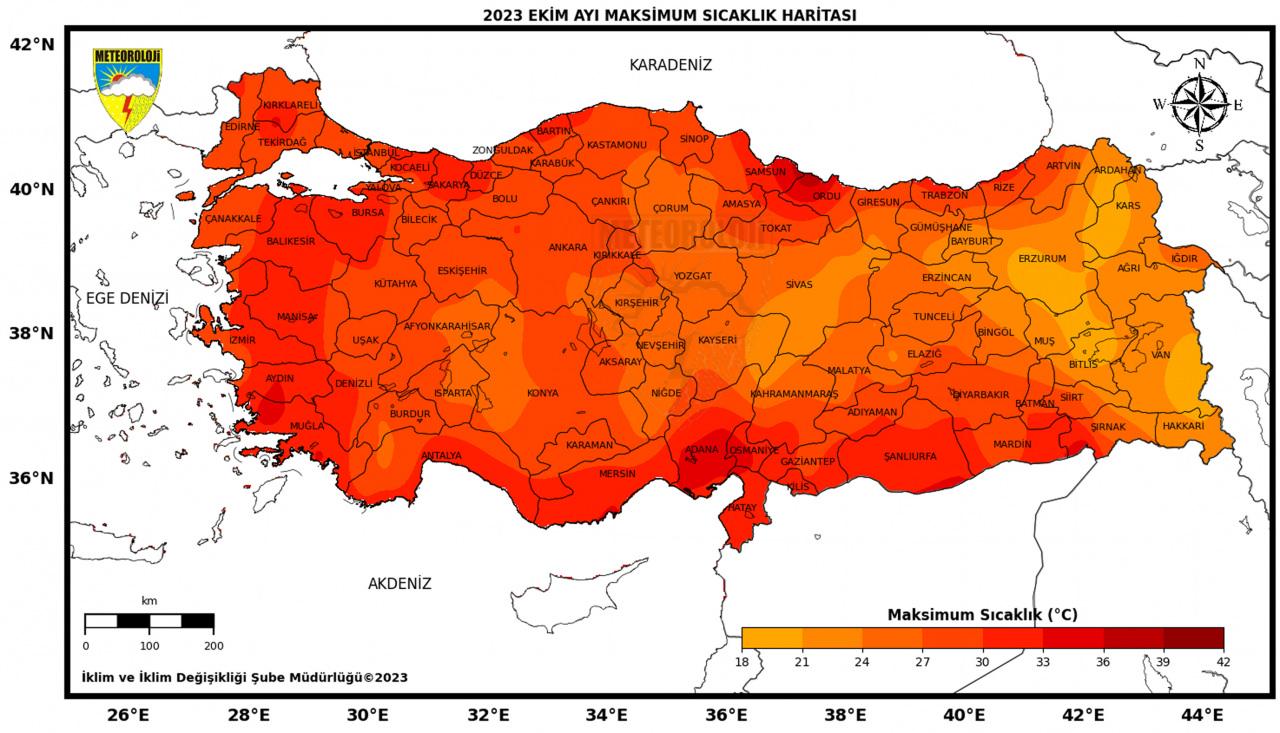 Türkiye, son 53 yılın en sıcak 7’nci ekim ayını yaşadı