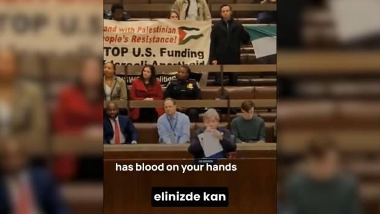 Boston Belediye Meclisinde Filistin’lilere destek protestosu