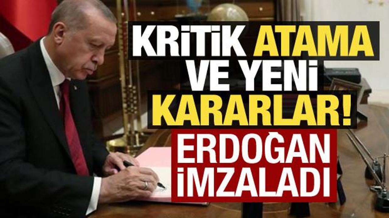 Erdoğan imzaladı: Kritik atama ve kararlar Resmi Gazete’de!