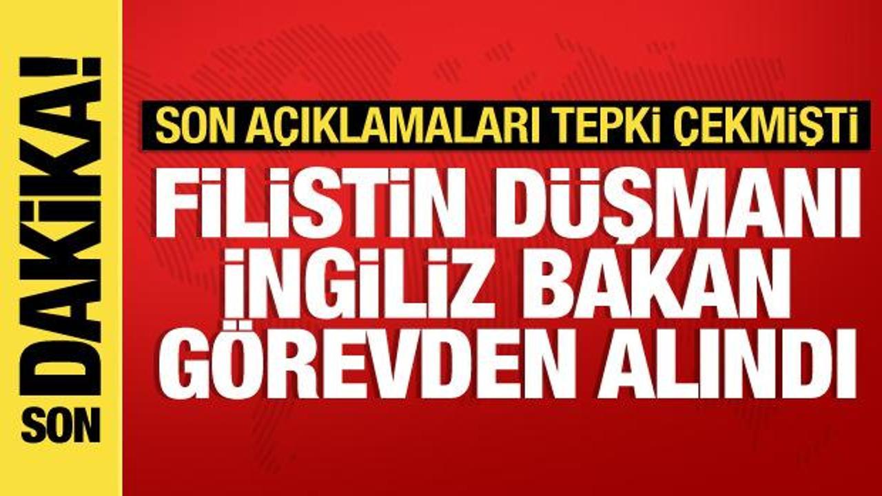 Filistin’e destek yürüyüşüne dil uzatan İngiliz Bakan görevden alındı