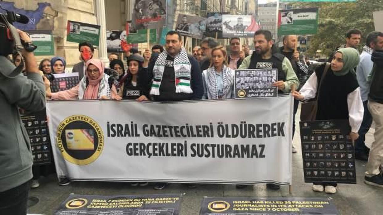 Gazetecilerden, katledilen Filistinli meslektaşlarına destek: Hakikat gizlenemeyecek