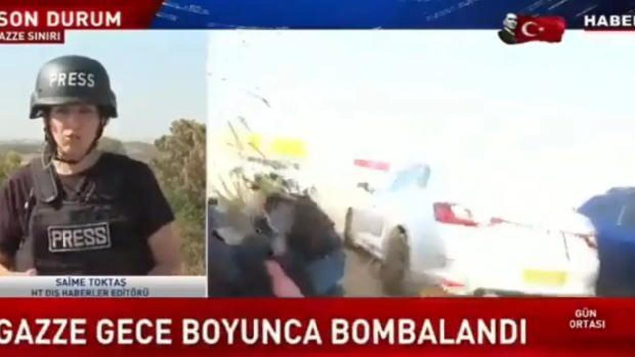Habertürk Muhabiri, Hamas için terörist ifadelerini kullandı! Sahadan çekildiği açıklandı