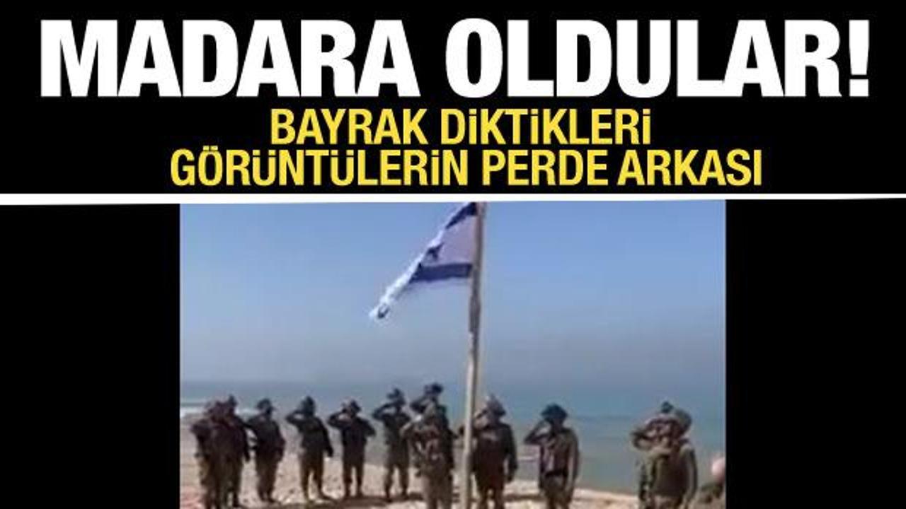 İsrail’in bayrak diktiği görüntülerdeki gerçek ortaya çıktı: Dünyaya rezil oldular