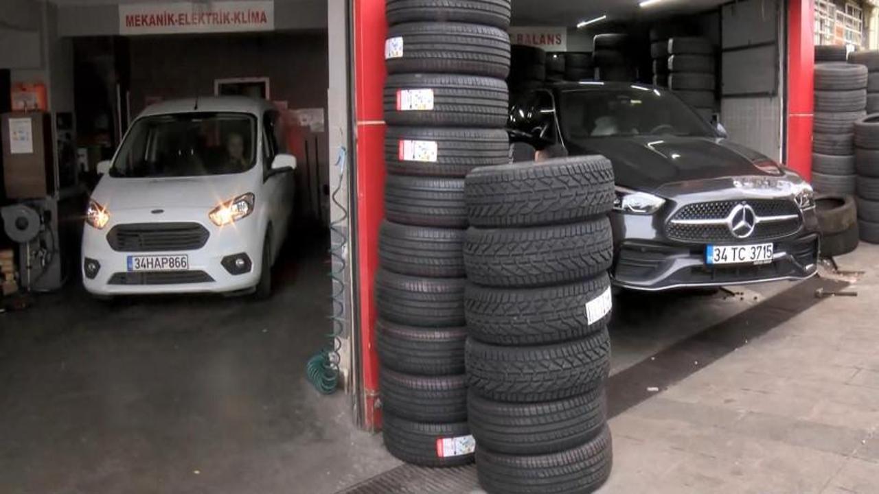 Lastikçilerde ’25 Kasım kış lastiği’ yoğunluğu