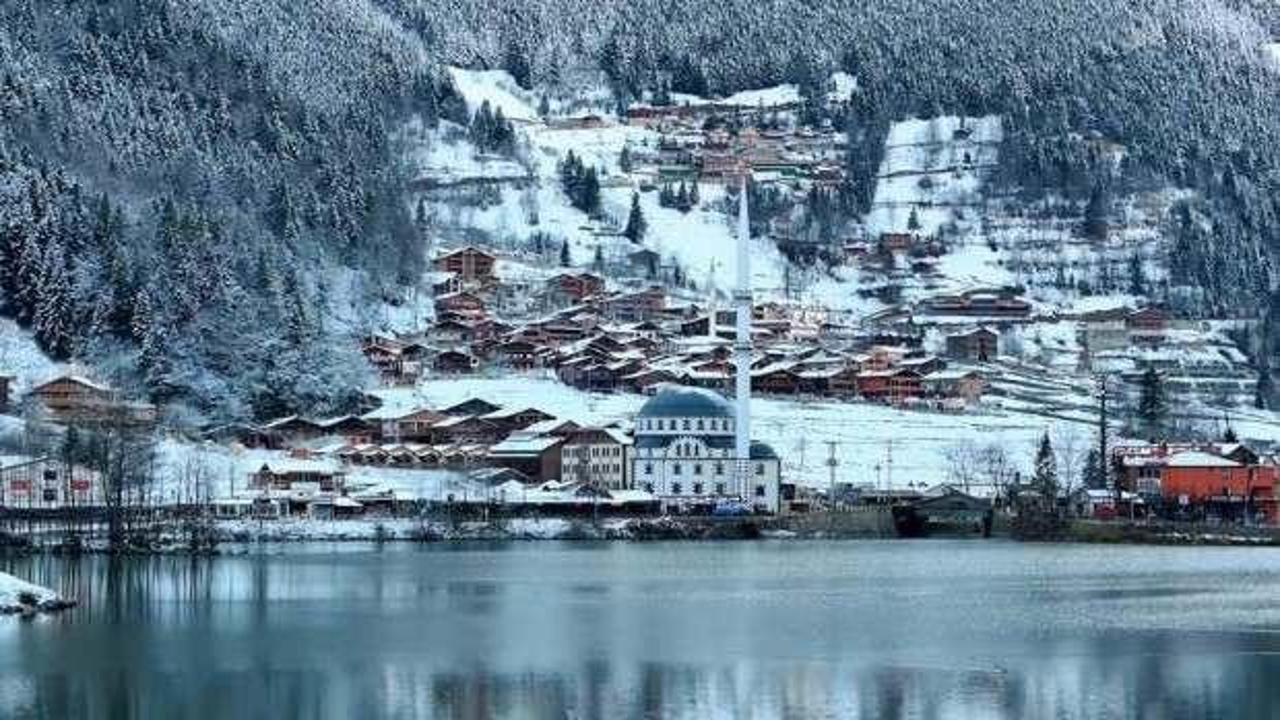 Uzungöl’ den kar manzaraları