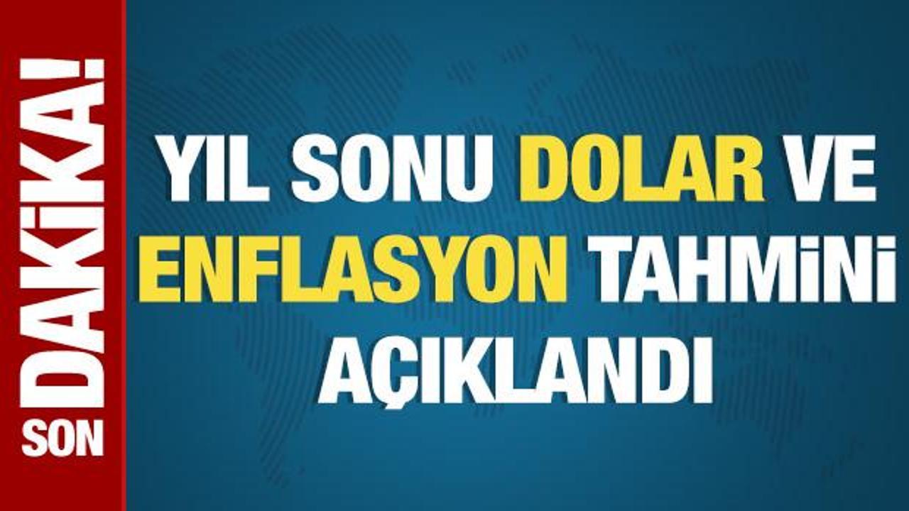 Yıl sonu dolar ve enflasyon tahmini açıklandı