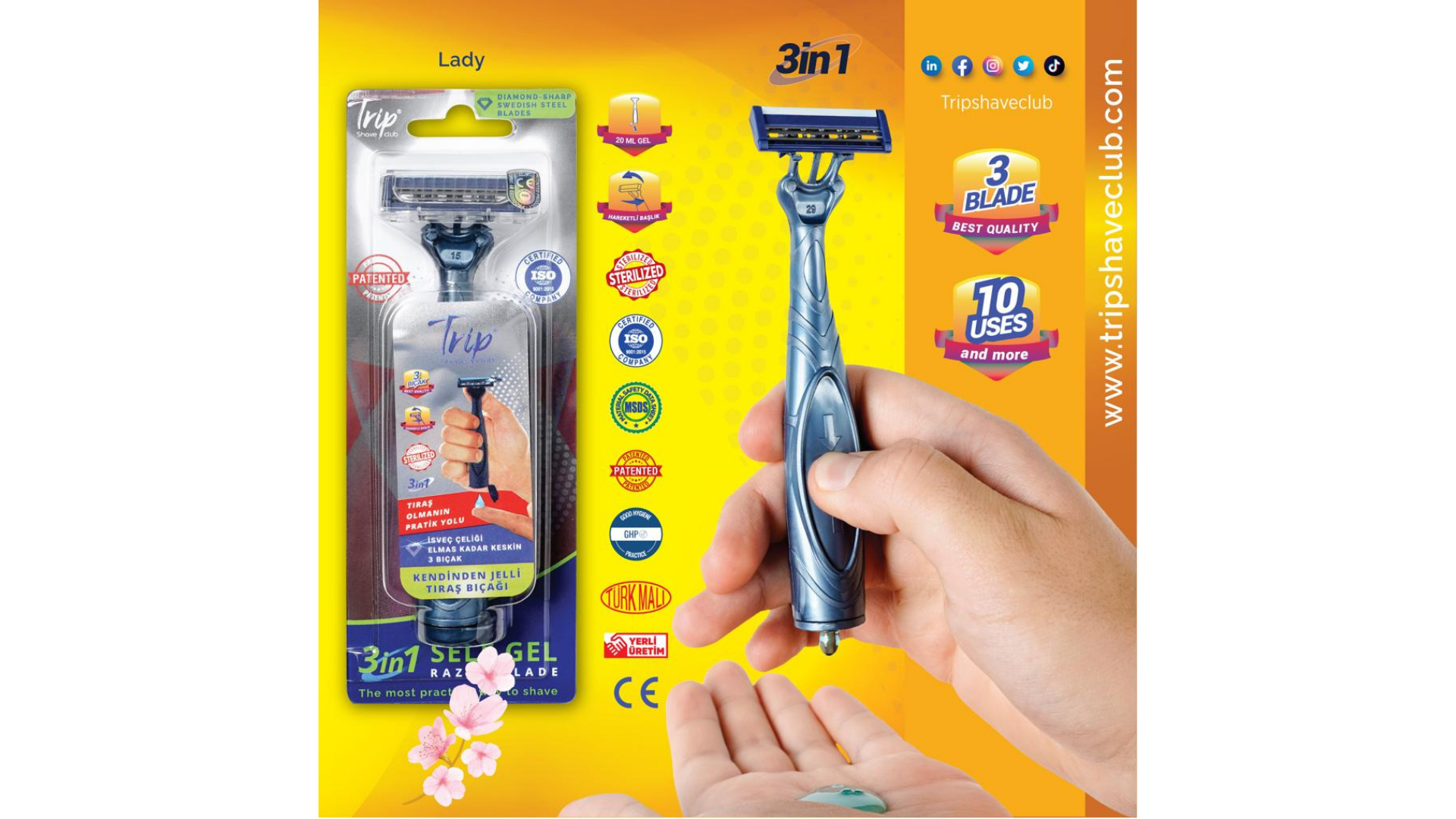 Trip Kendinden Jelli Tıraş Bıçağı: Yenilikçi Tasarım ve Yerli Üretim Gücü