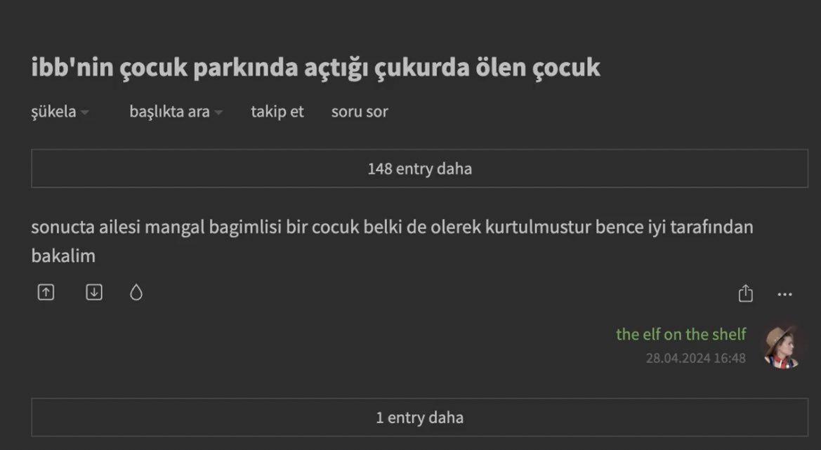 Troller insanlıktan çıktı: İBB çukurunda ölen çocuk için Ekşi Sözlük'te iğrenç yorumlar