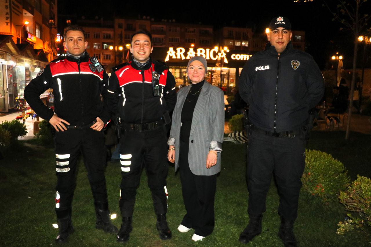 Amasya'da kavga ihbarına giden polislere pasta sürprizi