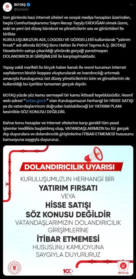 Uyarı yapıldı! Cumhurbaşkanı Erdoğan'ın sesiyle dolandırıcılık girişimi