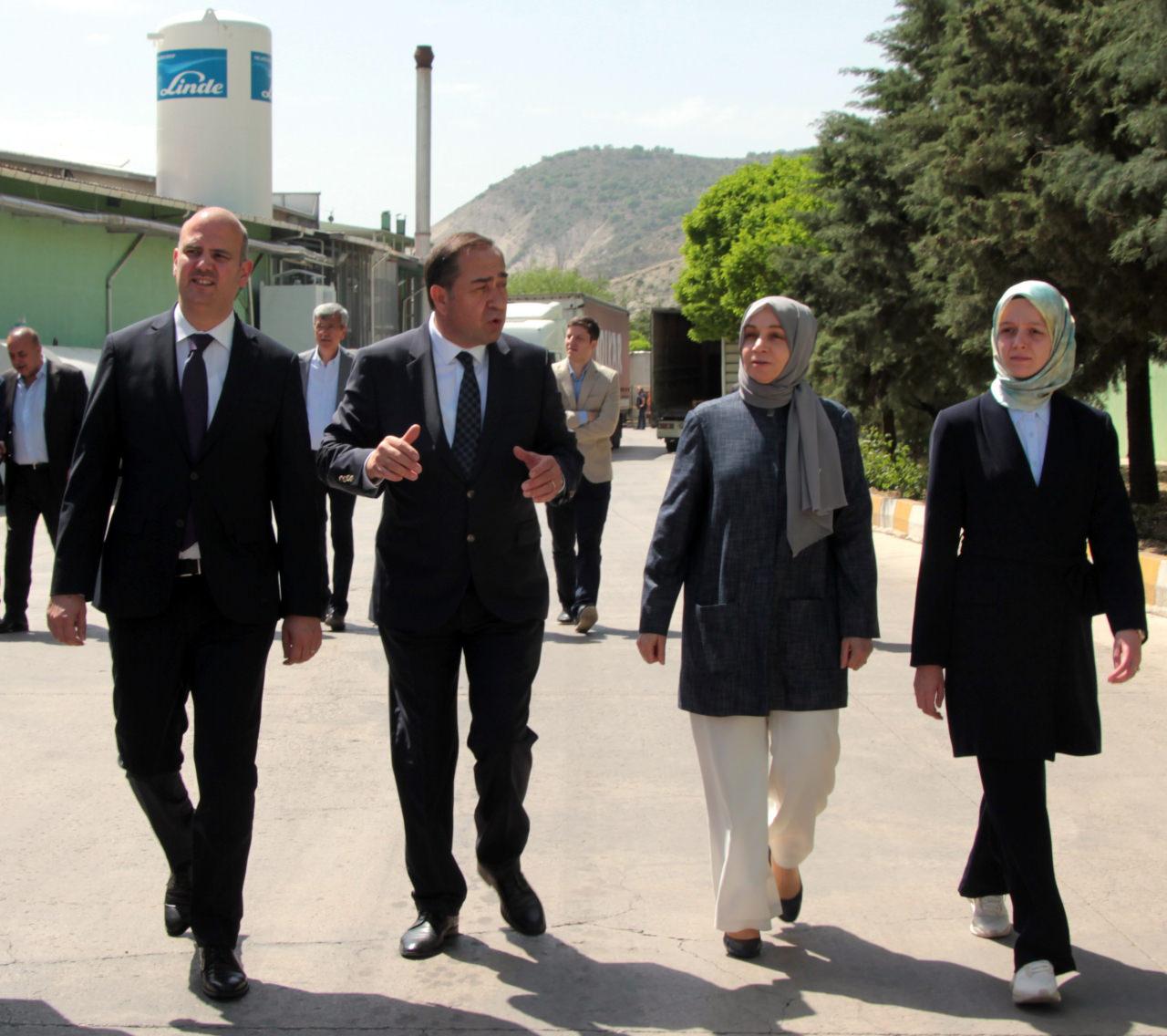 AK Parti heyetinden Beypazarı Doğal Maden Suyu Tesisleri'nde inceleme