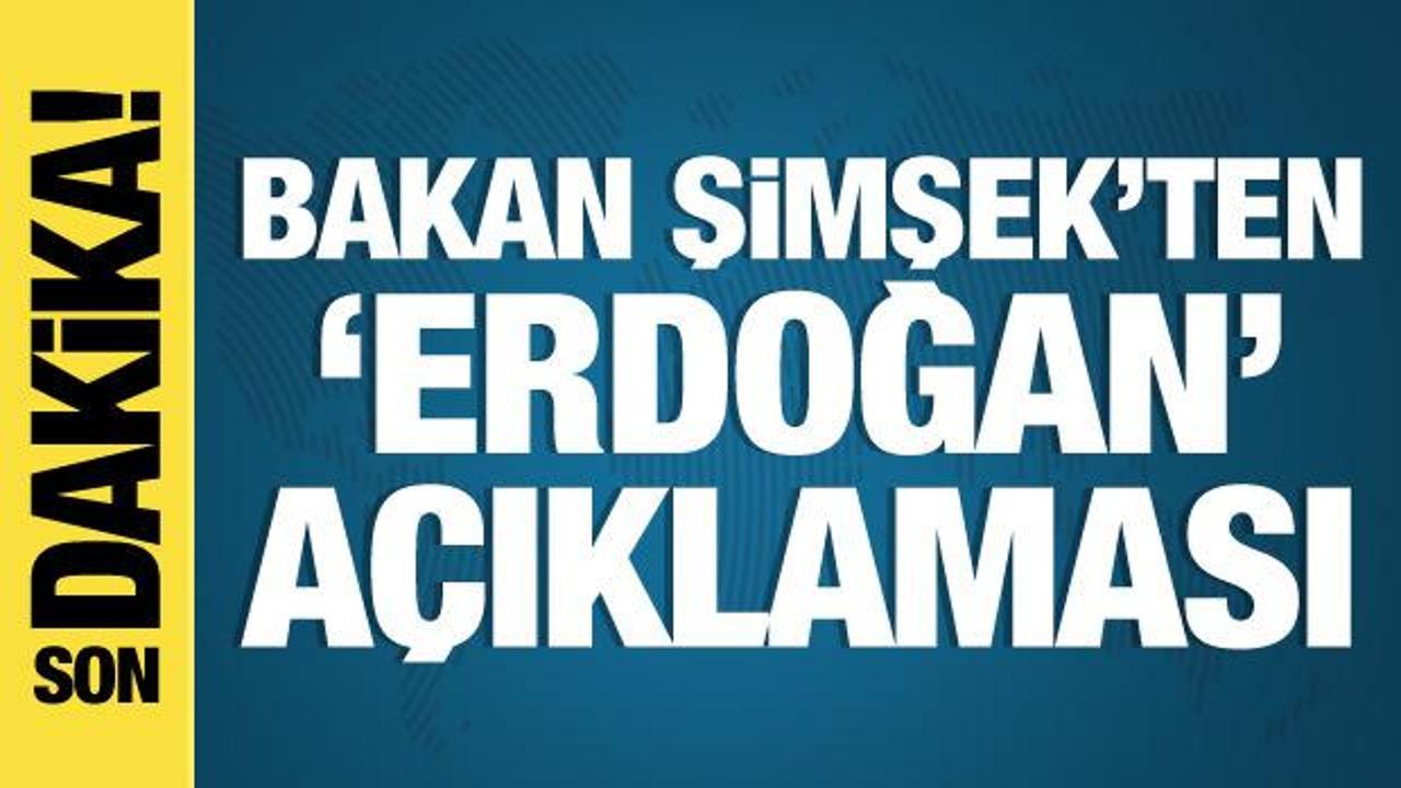 Bakan Şimşek: Üretilen dedikodulara itibar etmeyiniz