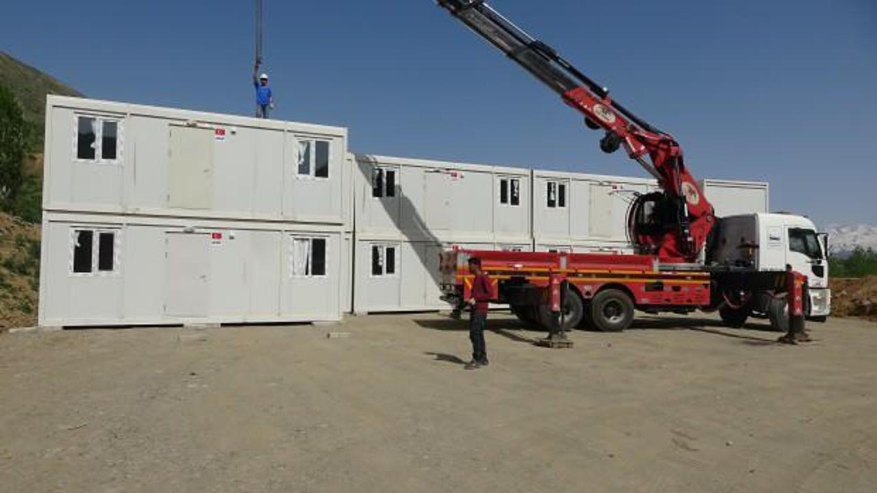 Deprem hazırlığı: Şehre konteyner kurulumu başladı!