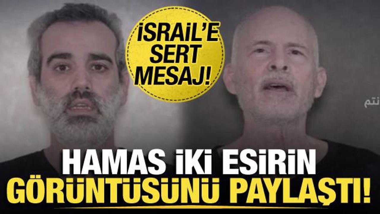 Hamas, 2 İsrailli esirin görüntüsünü paylaştı: “Ya esirler ya da savaş”