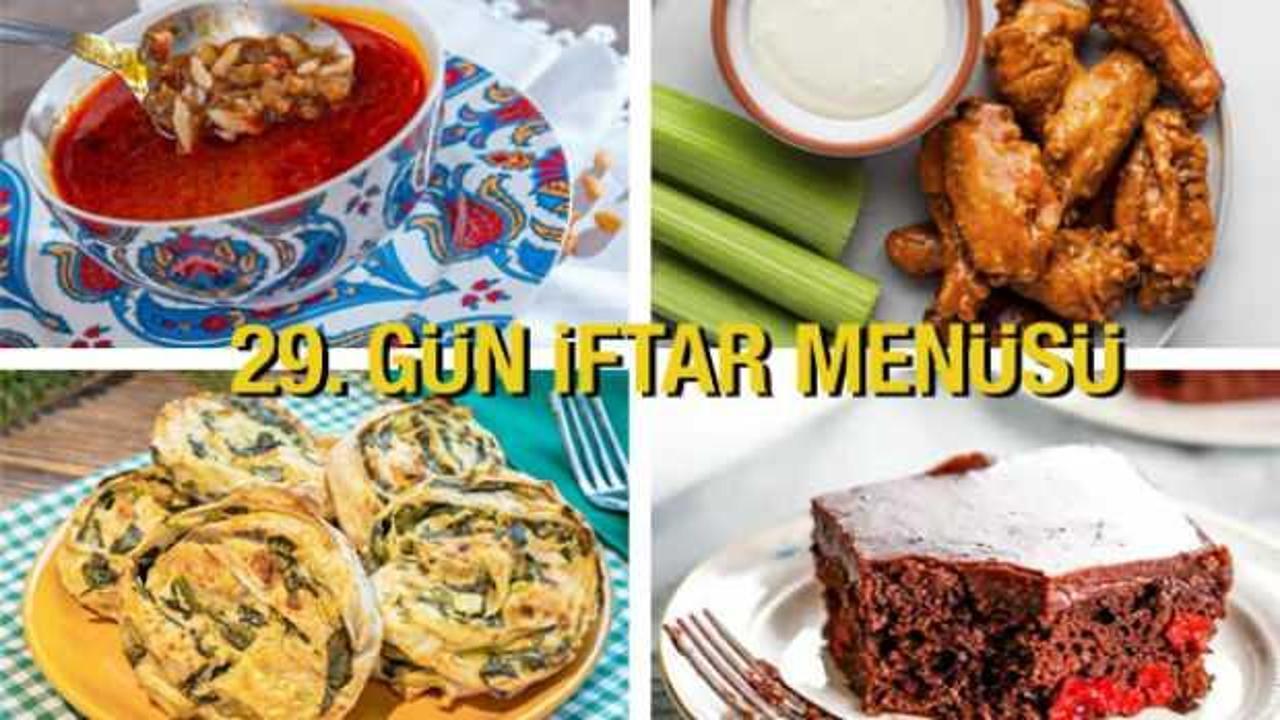 İftar menüleri 2024: 29. Gün İftar Menüsü