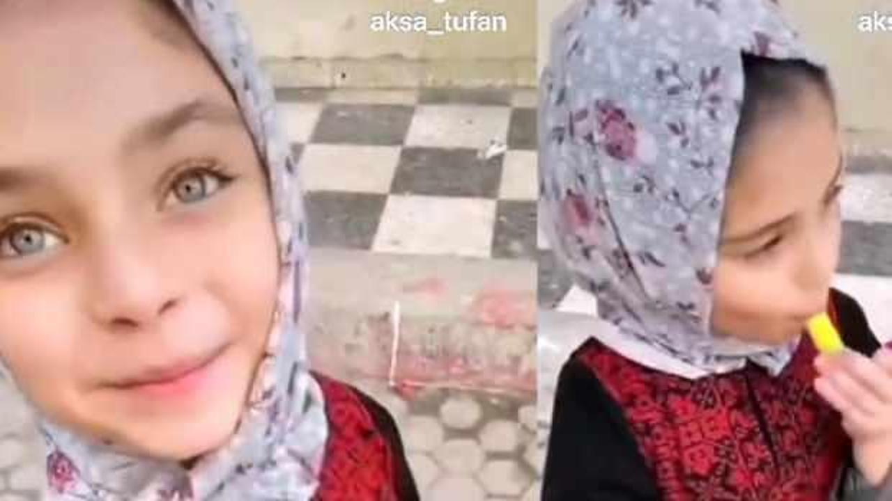 İsmail Heniye’nin şehit edilen torunlarından Emel’in son görüntüsü