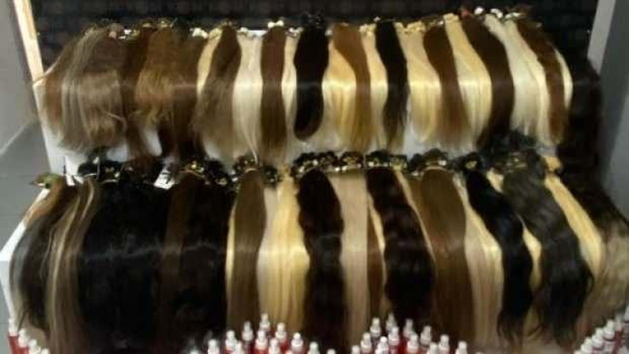 Isparta’da 17 bin bağ insan saçı ele geçirildi