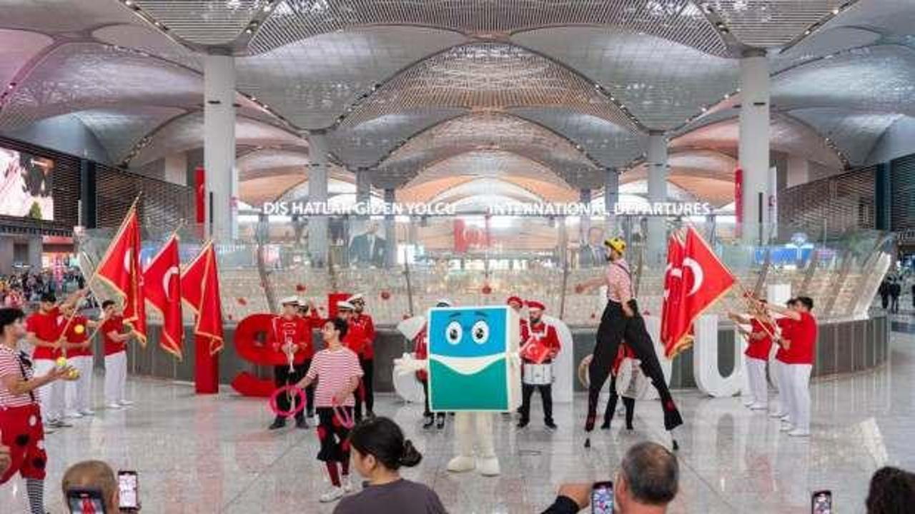 İstanbul Havalimanı’nda 23 Nisan coşkuyla kutlandı