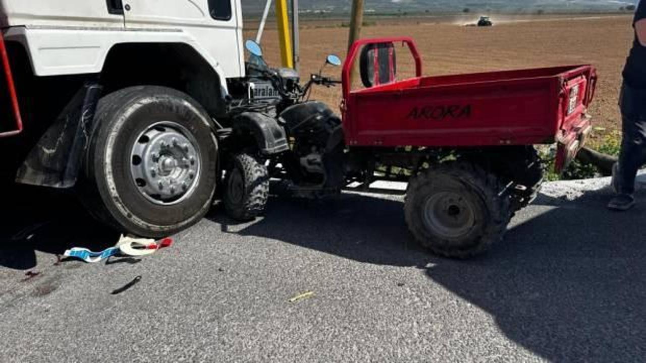 Manisa’da ATV ile kamyon çarpıştı: 1ölü
