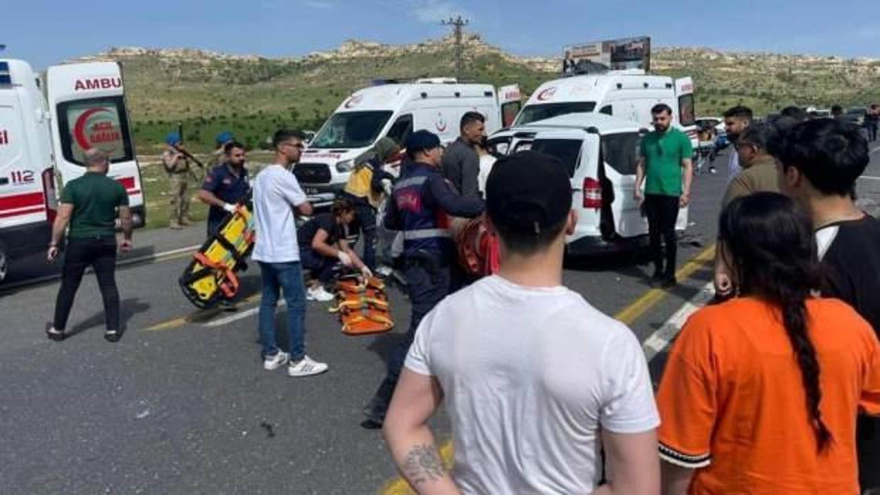 Mardin’de trafik kazası: 11 yaralı