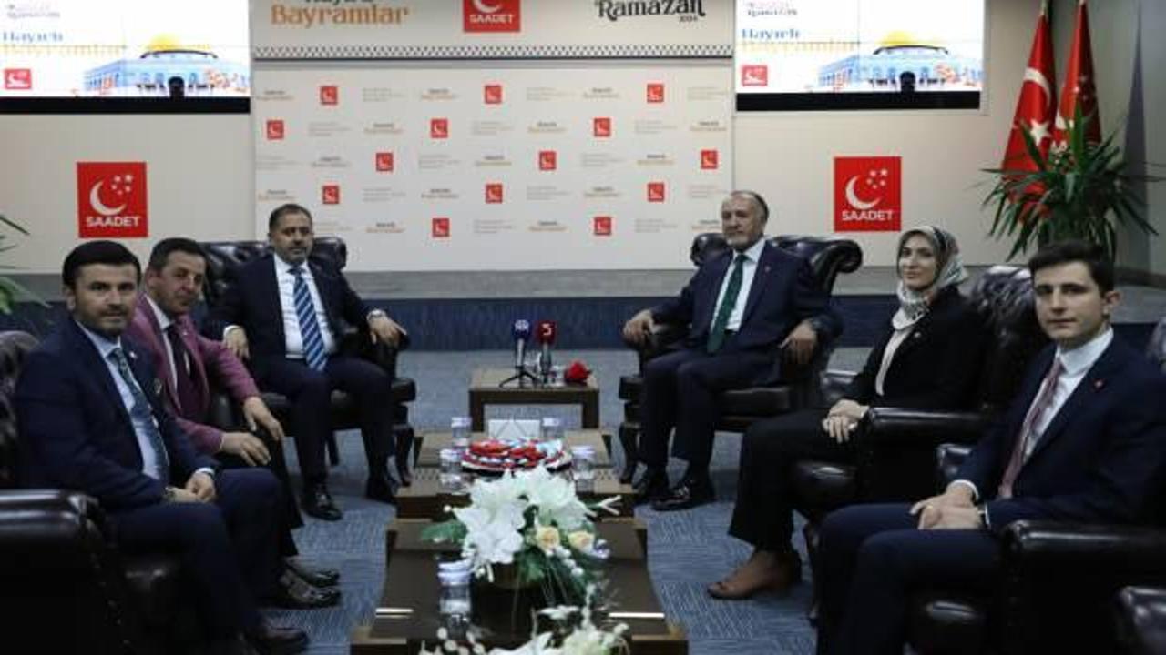 Saadet Partisi’nde bayramlaşma ziyaretleri