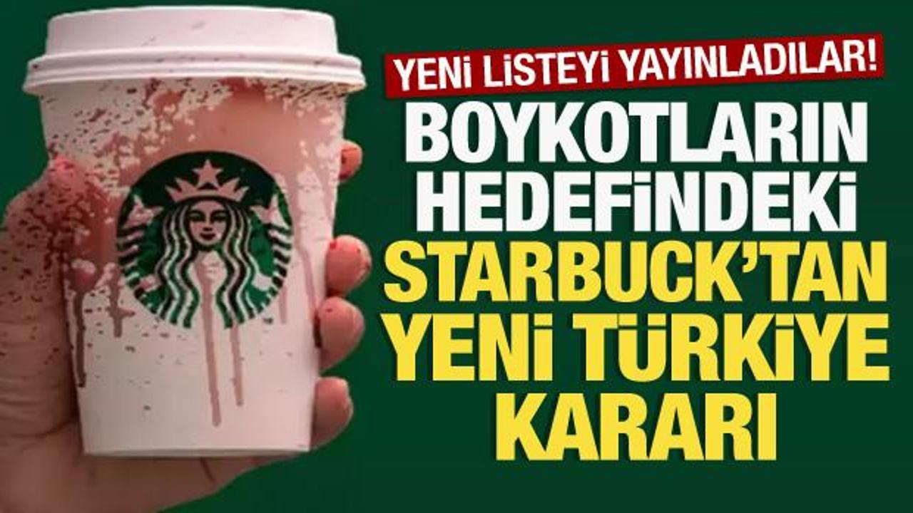 Boykotların hedefindeki Starbucks’tan yeni Türkiye kararı