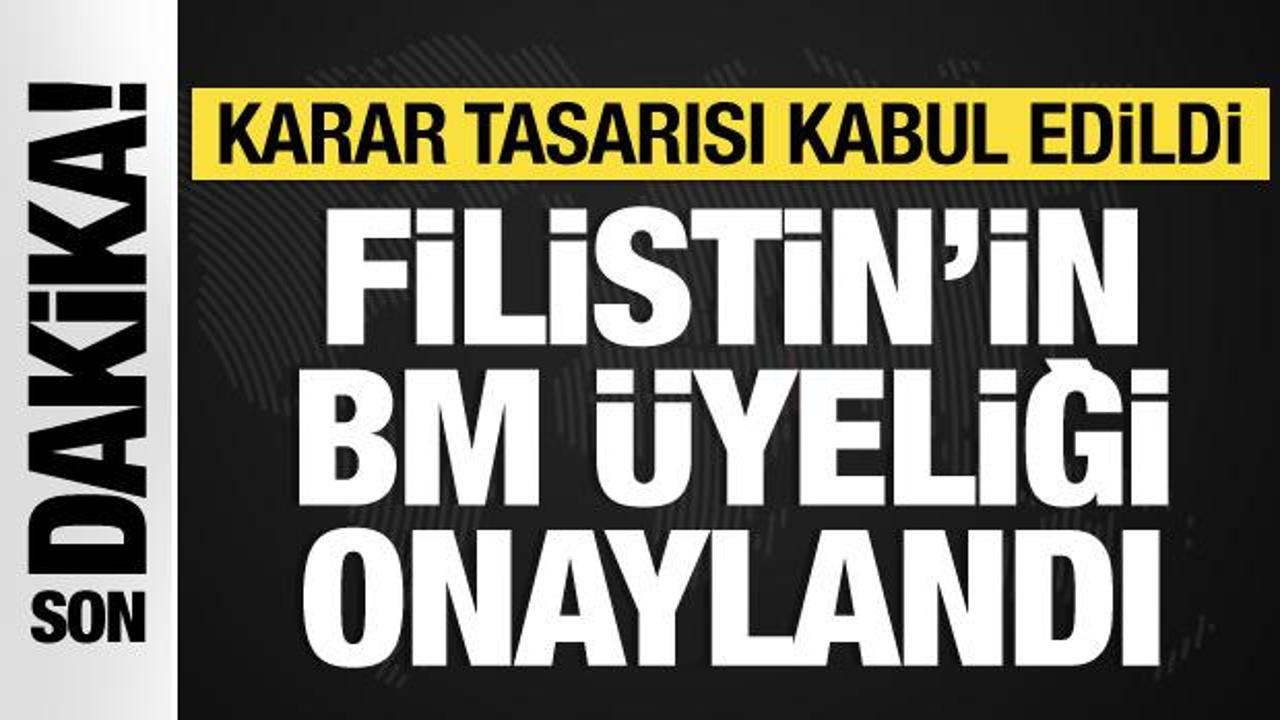 Filistin’in BM üyeliği onaylandı