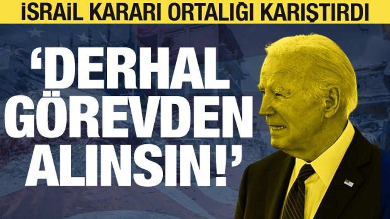 İsrail’e silah sevkiyatı kararı ABD’yi karıştırdı: Biden görevden alınsın