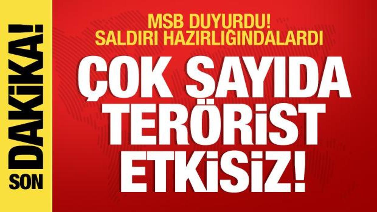 MSB duyurdu: 7 PKK’lı terörist etkisiz!
