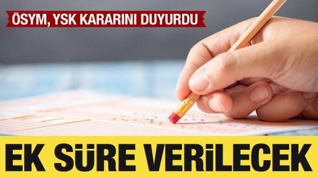 ÖSYM’den YKS’ye girecek engelli adaylar için “ek süre verilmesi” kararı