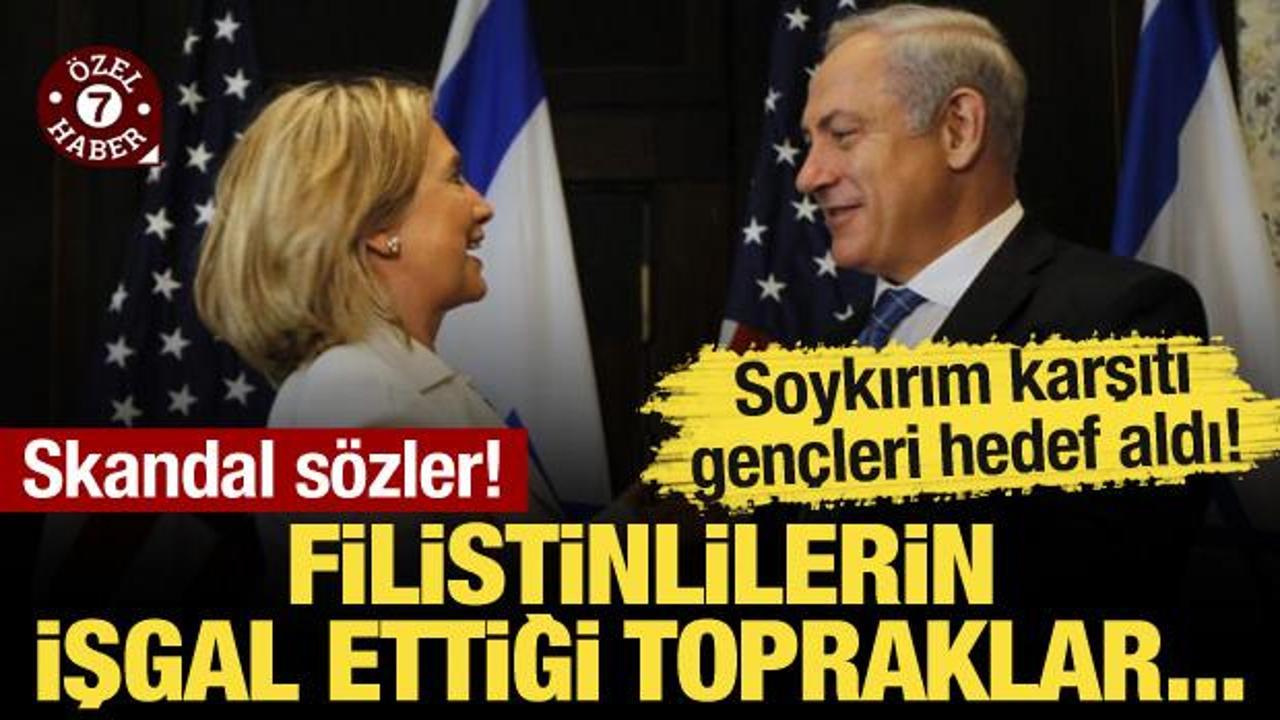 Protestocu gençleri hedef aldı! Skandal sözler: Filistinlilerin işgal ettiği topraklar…