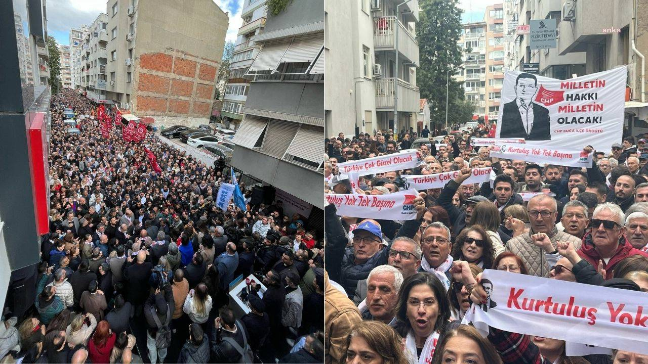 İzmir’de Tabutlu ‘İmamoğlu’ Eylemi: ‘Demokrasi Öldü, Adalet Öldü’