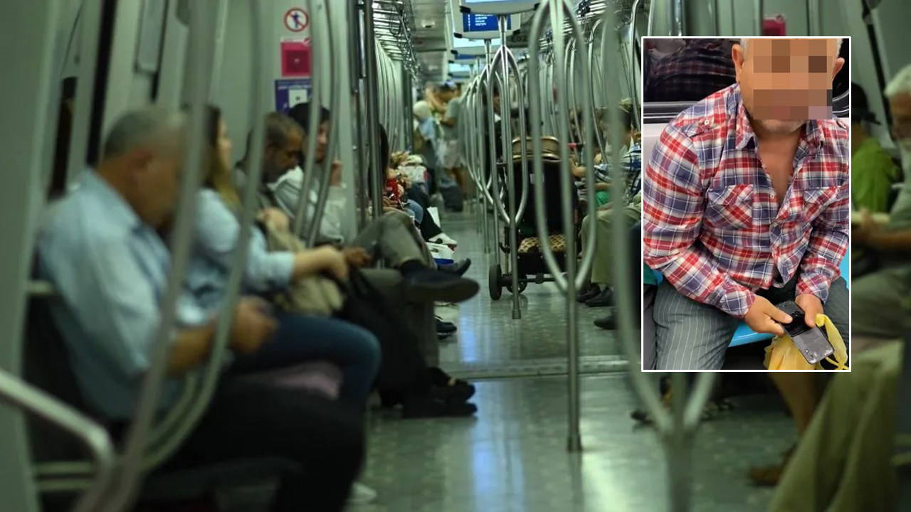 Metroda taciz skandalı: Yakalanınca telefonunu parçaladı!