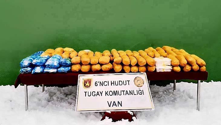 Hudut Kartalları Van Sınırında Uyuşturucuya Geçit Vermedi